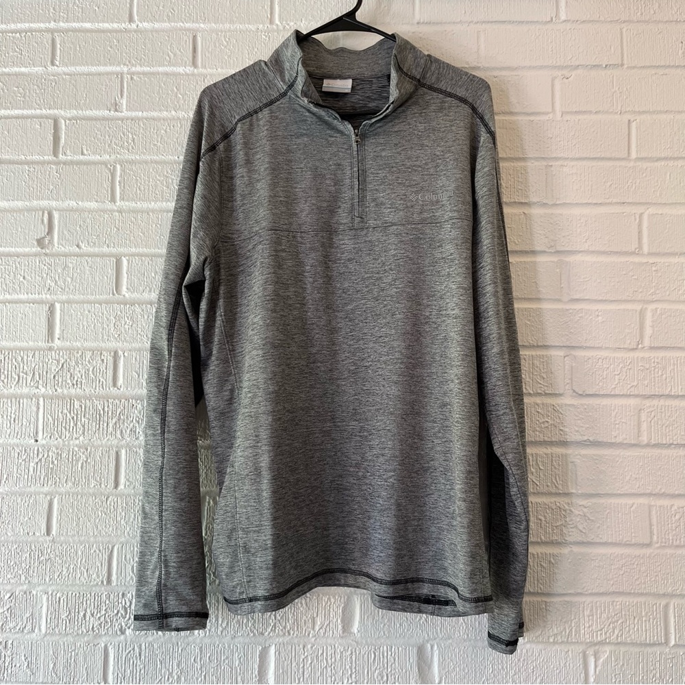 Columbia Heather Gray Quarter Zip